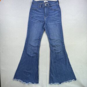 Judy Blue Jeans Women’s Size 7/28 Memphis Hi-Waist Flare Bell Bottom Raw Hem